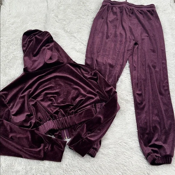 🍋 Haute Monde Velour Jogger Set - Picture 2 of 4